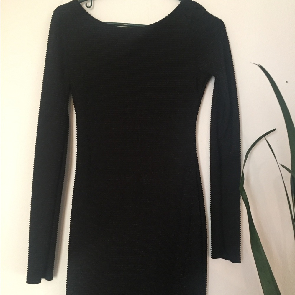 Black Glitter Dress
